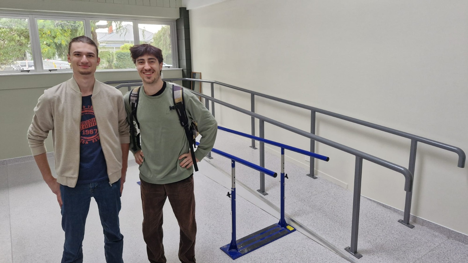 Ethan and Moritz were shown the consultation and rehabilitation facilities