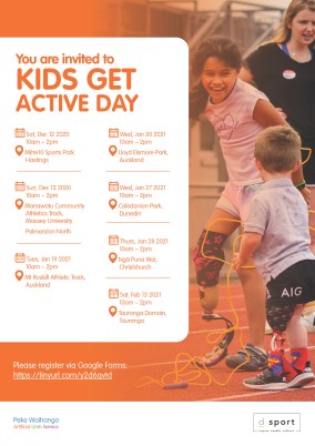 PW Kids Get Active Days 11 November 2020