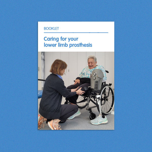 Learn to look after your lower limb prosthesis with this booklet.
