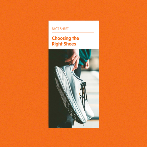 Choosing the right shoes.