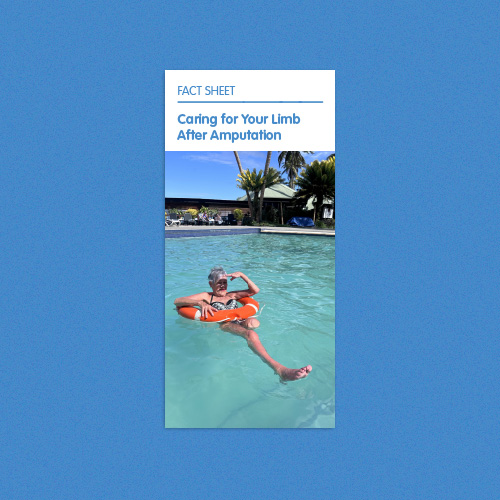 Read our advice for looking after your remaining limb.